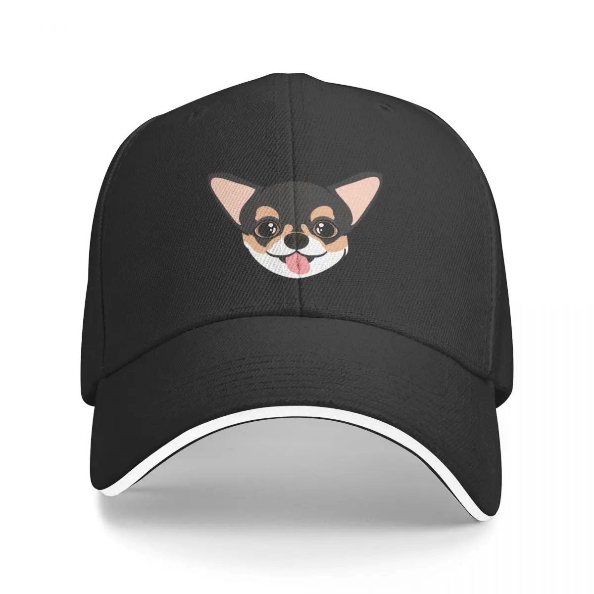 LOVE Black Tricolor Chihuahua Baseball Cap Christmas Hat Vintage New Hat For Women Men's