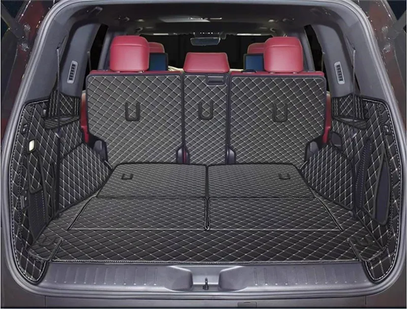 High quality! Special car trunk mats for Lexus LX 600 7 seats 2024 waterproof cargo liner boot carpets cover for LX600 2023 2022