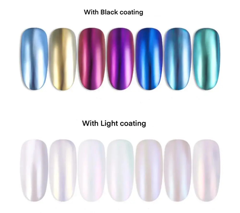 1 Box Pearl Nail Glitter Powder Aurora Mirror Metallic Effect Shiny Holographic Nail Chrome Polish Manicure Decoration Pigment&8