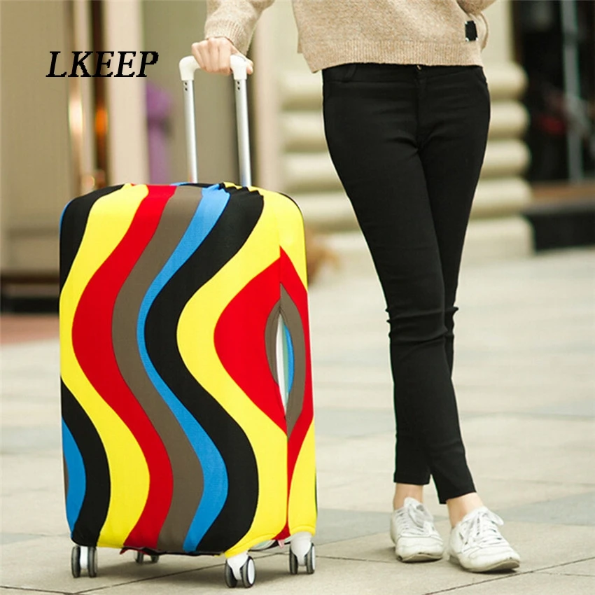 Travel Luggage Suitcase Protective Cover Trolley Case Travel Luggage Dust Cover Travel Accessories Packing Organizer Multi Color