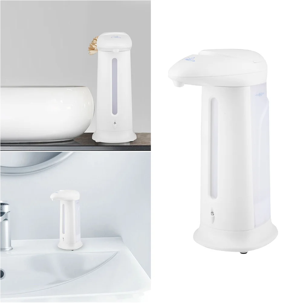 Dispensador de jabón sin contacto, Sensor automático, manos libres, Base impermeable, sin goteo, dispensador infrarrojo inteligente para jabón líquido de cocina