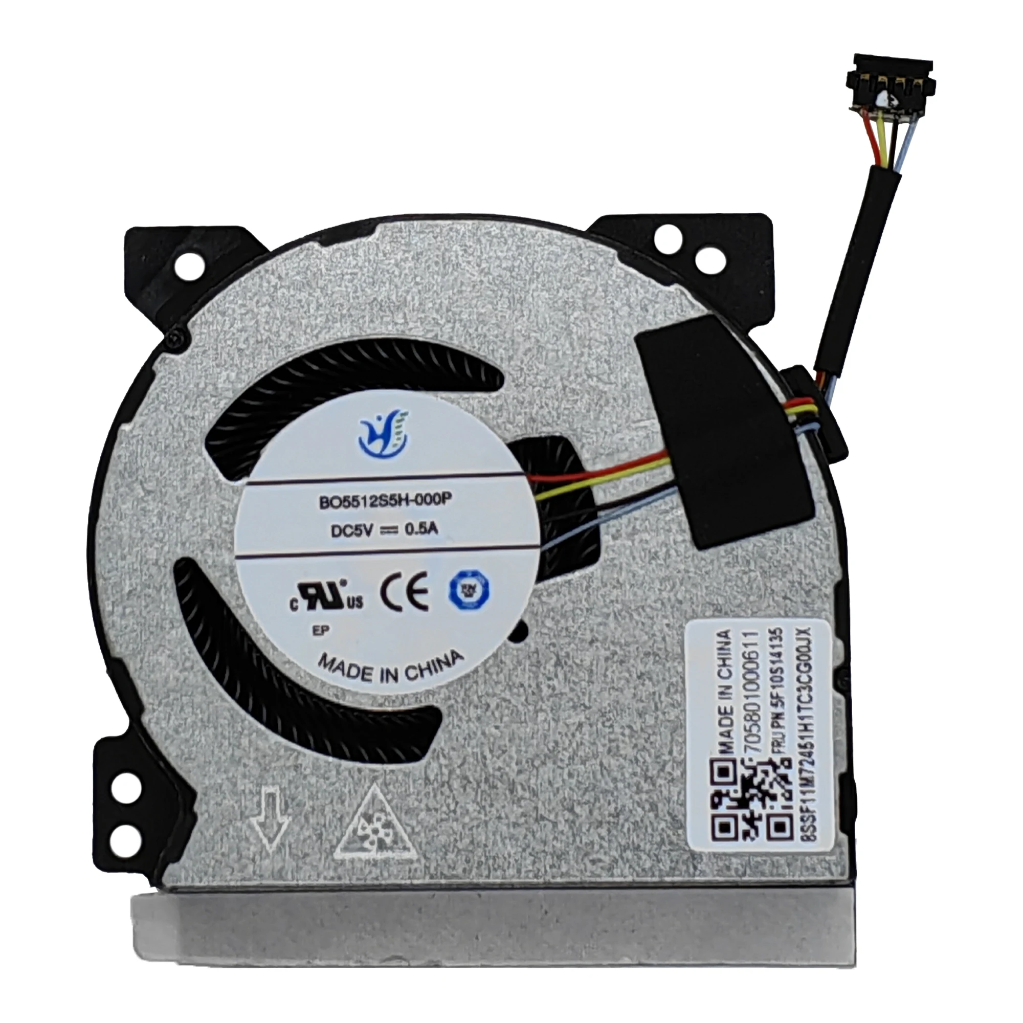 استبدال مروحة تبريد وحدة المعالجة المركزية الجديدة لينوفو ليجيون جو 8APU1 5F10S14134 5F10S14135 705801000611   BD5512S5H-000P DC5V 0.5A
