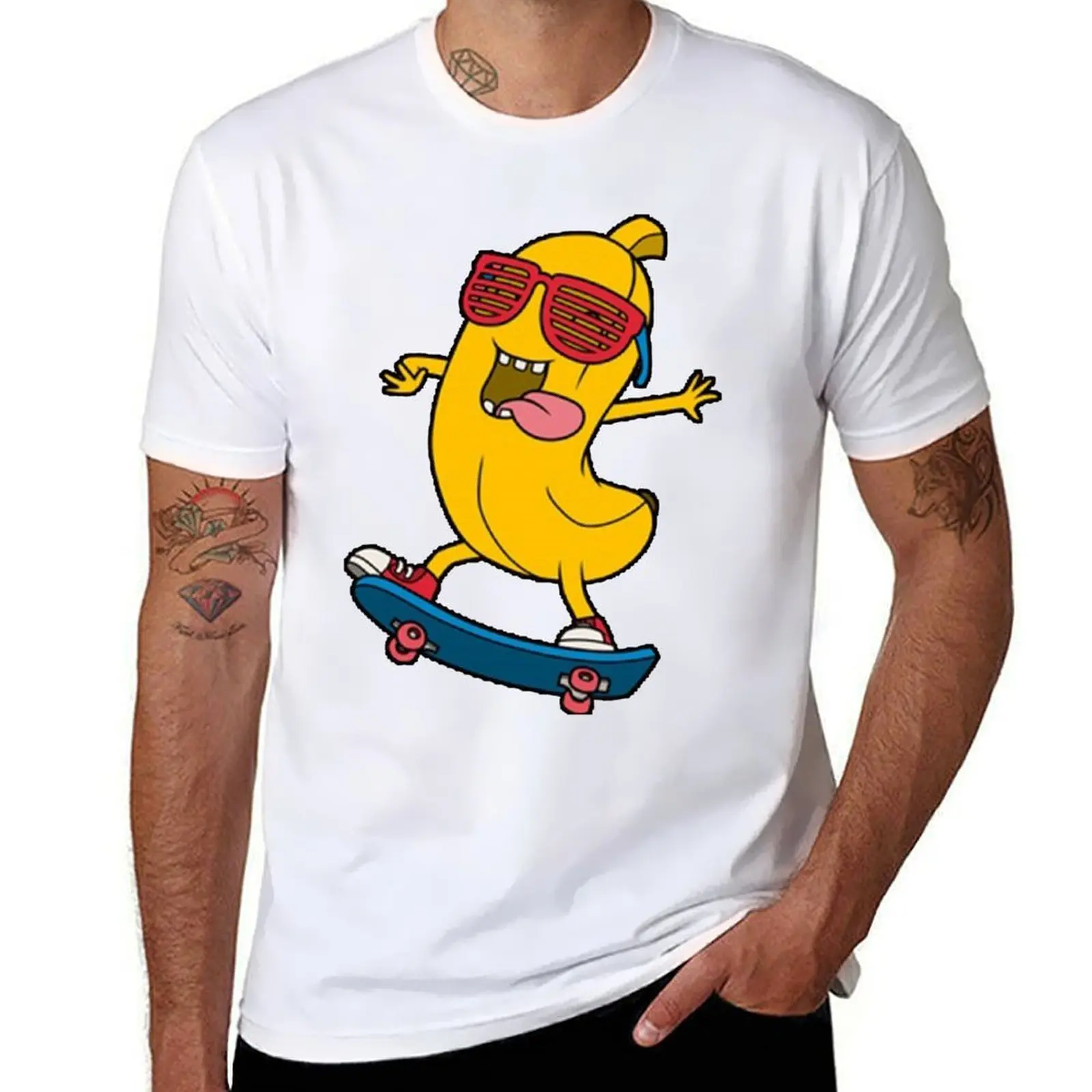 

Banana's Skate Board T-Shirt, Gift For Kids, Women and Men T-Shirt cotton t shirts man 100% man t shirts graphic T-Shirt