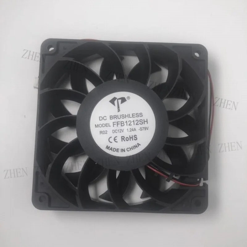 

Y 1PCS FFB1212SH 12025 DC12V 1.24A 2-wire high airflow cooling fan