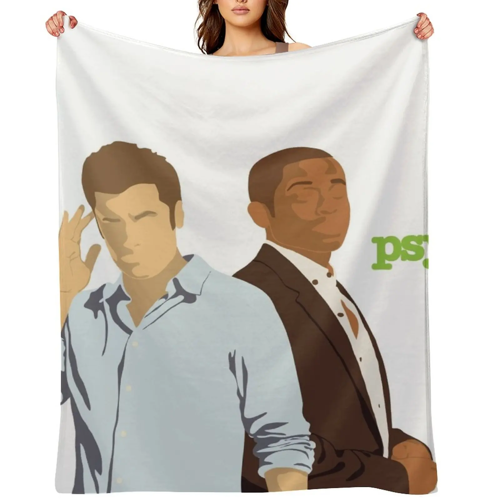 

Psych TV- Shawn And Gus Throw Blanket Blankets Sofas Of Decoration for winter Multi-Purpose Picnic Blankets