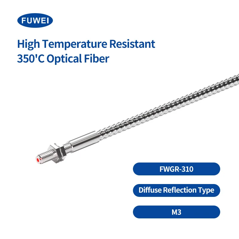 

FUWEI Boiler Baking Equipment High-Temperature 350°C Fiber Optic Sensor M3 M4 M6 Reflective Fiber Optic Probe
