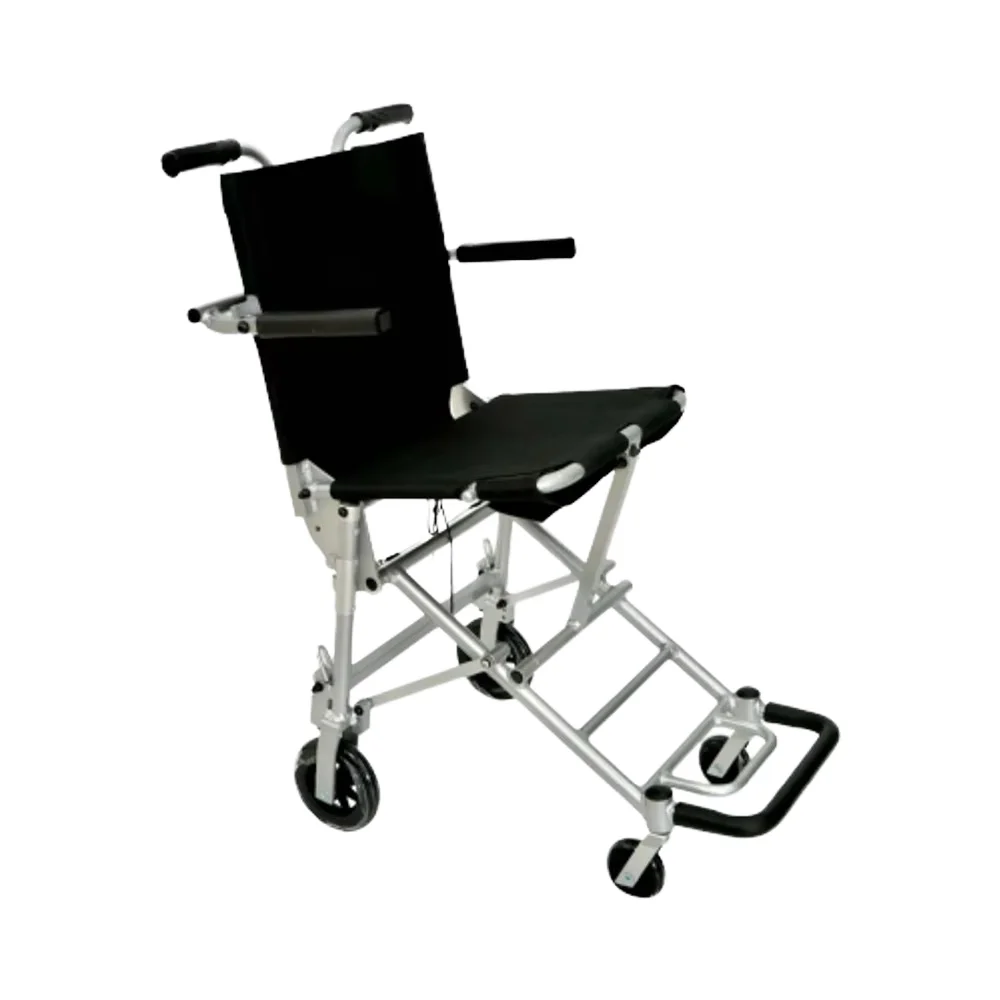 Manual metal wheelchair with CE certification, adjustable height armrests, quick release rear wheels, removable leg rest