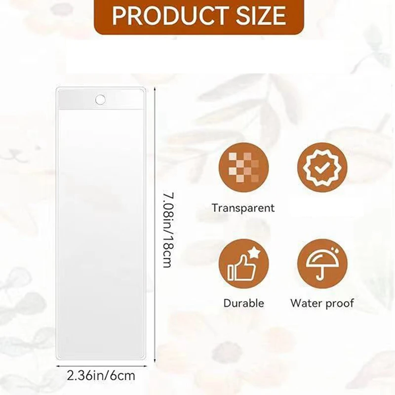 Clear PVC Bookmarks Protective Sleeves Transparent Protector Film Wedding Photo Strip Sleeve Photo Booth Sleeve