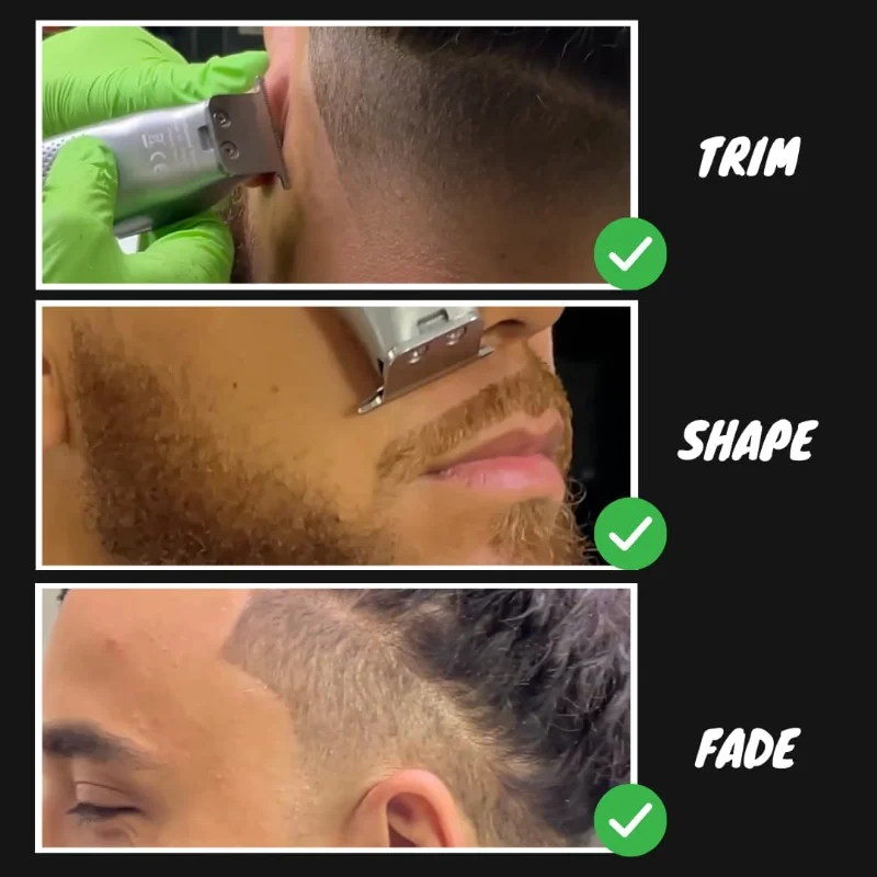 Royal Clips Kit Dissolvenza Capelli e Barba 2.0 – Pacchetto Tagliacapelli Professionale, Trimmer e Rasoio a Lamina per Uomo, Batteria da 5 Ore, Argento