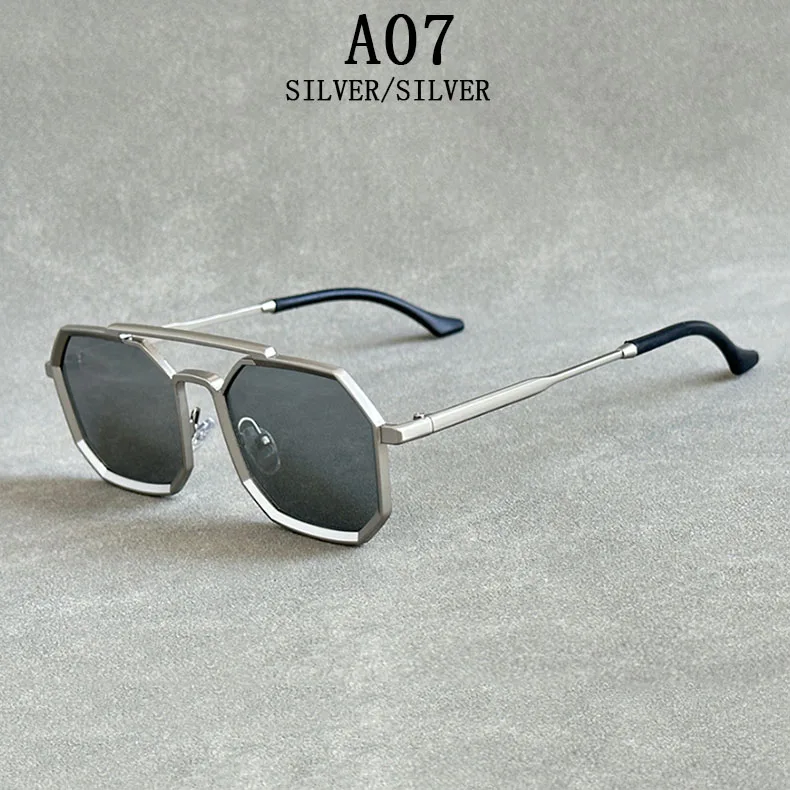 Metall Punk Quadrat Sonnenbrille Für Männer Luxe Vintage Steampunk Sonnenbrille Frauen Trendy Retro Mode Gläser Gafas De Sol Hombre – Detail 6