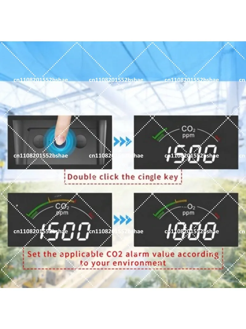 SMART Handheld Portable CO2 Carbon Dioxide Detector Meter Sensor Monitor