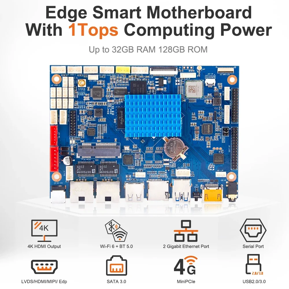 Liontron RK3568 Development Android 11 Linux Board Embedded Smart Motherboard Edge Computing Box Artificial Intelligence