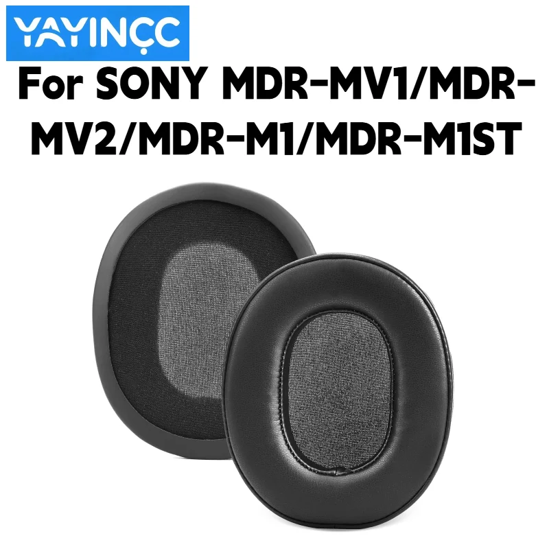Ersatz-Ohrpolster aus Proteinleder, einfach zu installieren, für SONY MDR-MV1/MDR-MV2/MDR-M1/MDR-M1ST Kopfhörer, Ersatzteile für Ohrmuscheln. – Detail 4