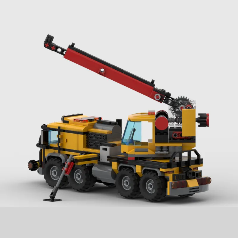 MOC Kreatives Dschungel-Lastwagen-Modell mit Anhänger, Bausteine, Erwachsenen-Puzzle, Montage-Spielzeug, Geburtstagsgeschenk, Dekoration – Detail 2