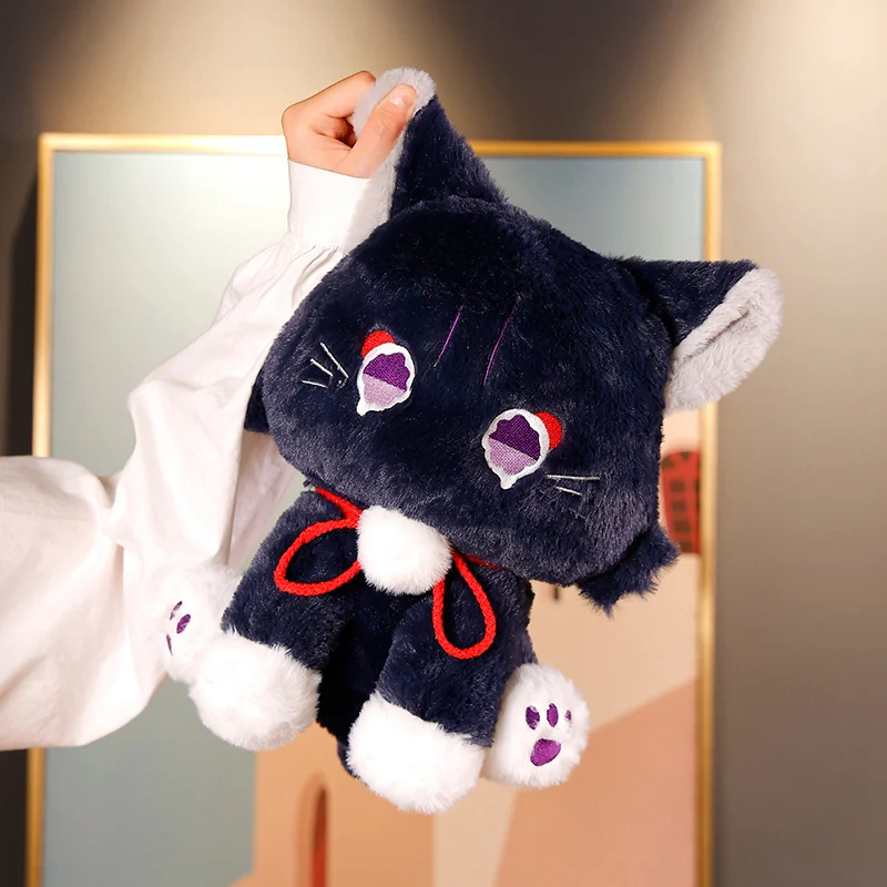 22/30CM Anime Genshin Impact Scaramouche Fluffy Cat Cute Plush Doll Wanderer Pet Cosplay Mascot Doll For Kids Xmas Birthday Gift