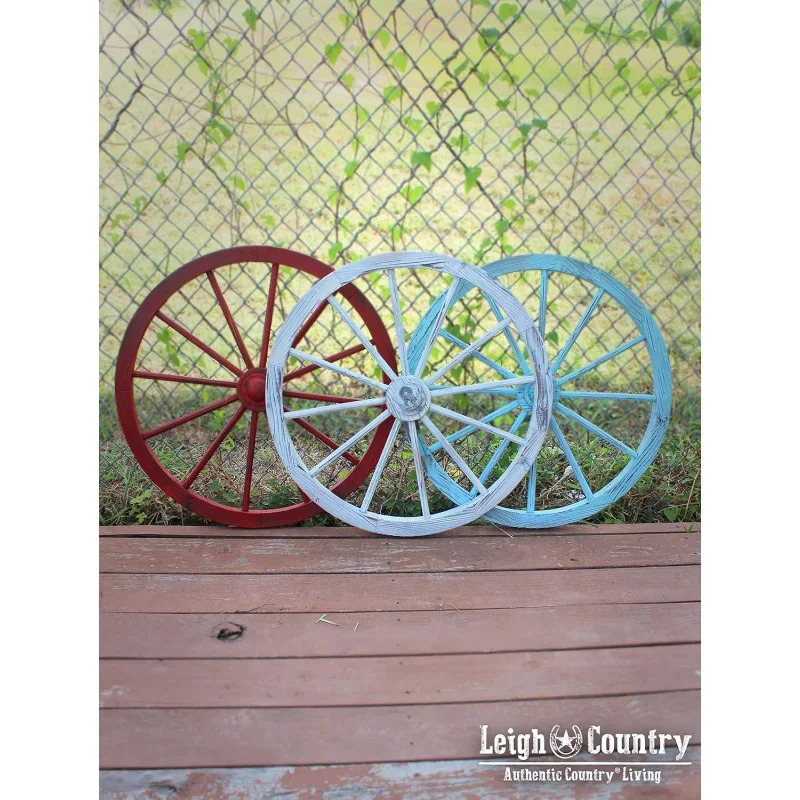 Leigh Country TX 93932 Blue Wash Wagon Wheel, 30 Inch