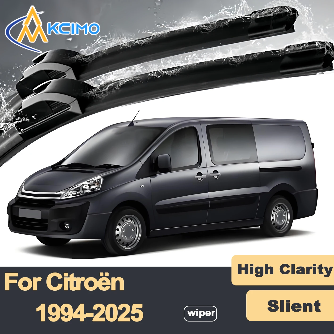 

Premium Rubber Durable Silent Windshield Wiper Blades 2pcs for Citroen Jumpy 1994-2025 Front Wiper Blades Set