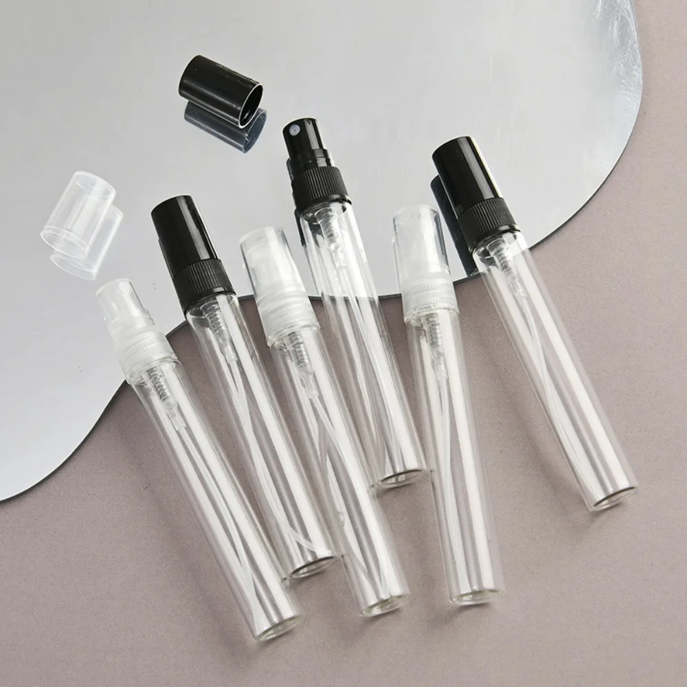 5/10 Stück 2/3/5/10ml Klare Glas-Mini-Parfümflaschen, Nachfüllbare Sprühflaschen, Leere Tragbare Kosmetik-Reiseflaschen, Probenbehälter – Detail 1
