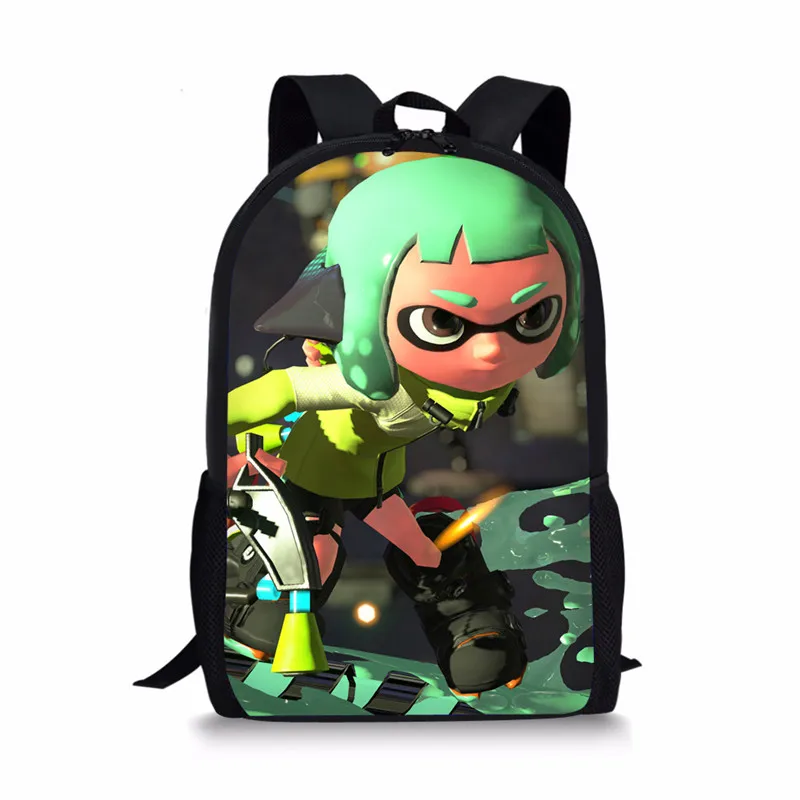 

Hip Hop Youthful Funny Splatoon 2 Student School Bags Notebook Backpacks 3D Printed Oxford Waterproof Boys/Girls Travel Bags