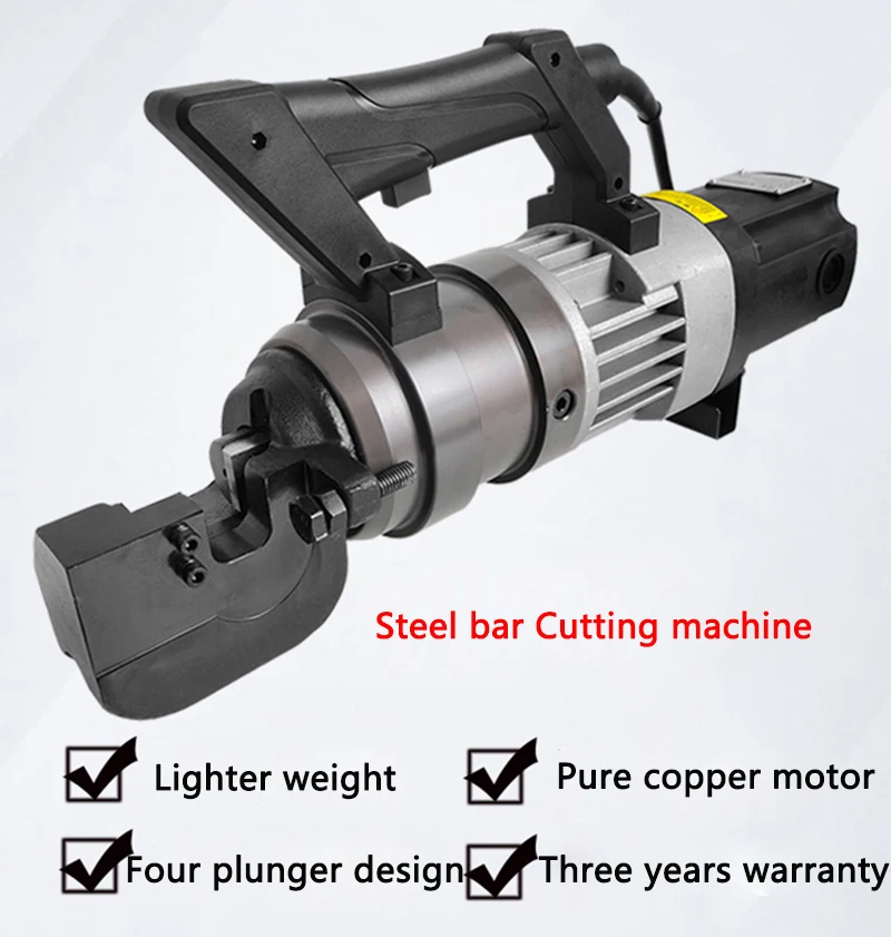 Portable Electric Hydraulic Steel bar Cutting machine Range 8-25mm Rebar Cutter RC-25C