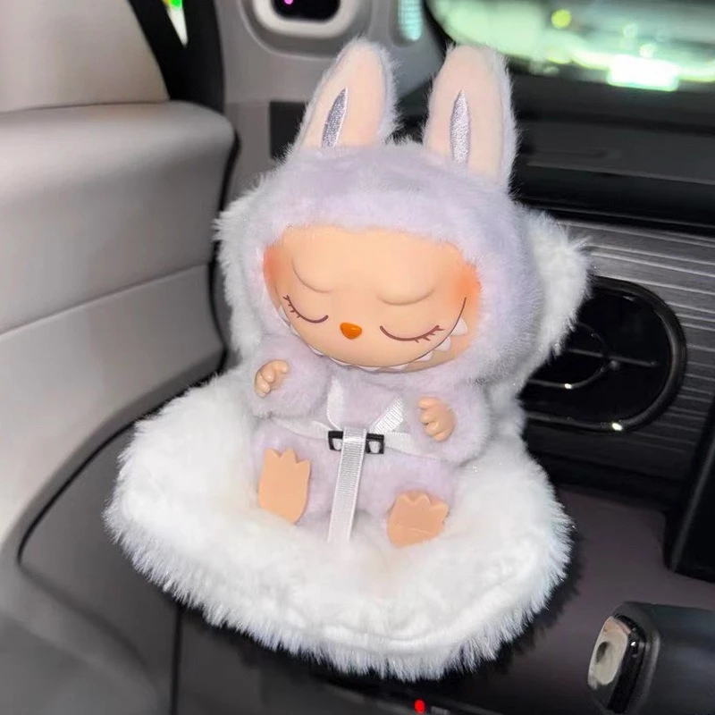 

Мини-плюшевое безопасное сиденье Kawaii Labubu Idol Kpop, кукольное сиденье, автомобильное украшение для ароматизации воздуха, аксессуары