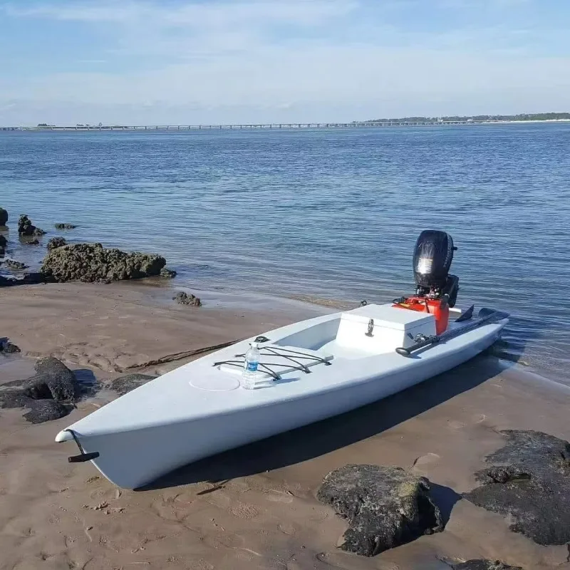 Motorized Kayak Boat Solo Skiff