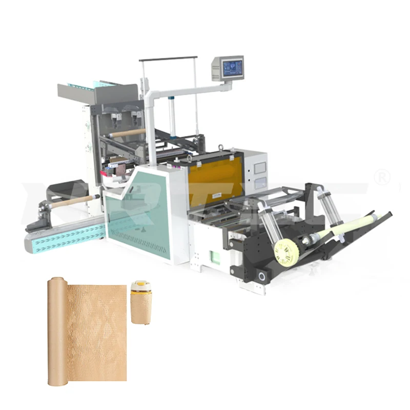 For YJNPACK Guaranteed Speed 50-280M/Min Packaging Protective Kraft Paper Cushion Skid Protective Honeycomb Paper Making Machine