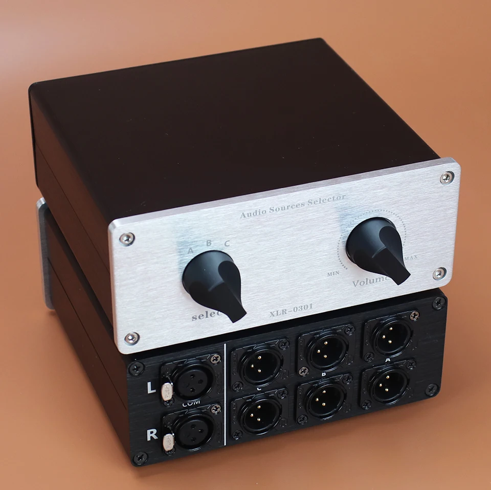 ERISU AUDIO HiFi-Audio-Umschalter Zwei kanal iger xlr-symmetrischer Audiosignal-Wahlschalter Leistungs verstärker Lautsprecher Hochwertiger Umschalter 7