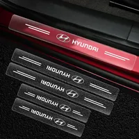 Car threshold protection stickers exquisite transparent stickers For Hyundai Tucson Solaris I30 Creta Ix35 I40 Veloster Santafe