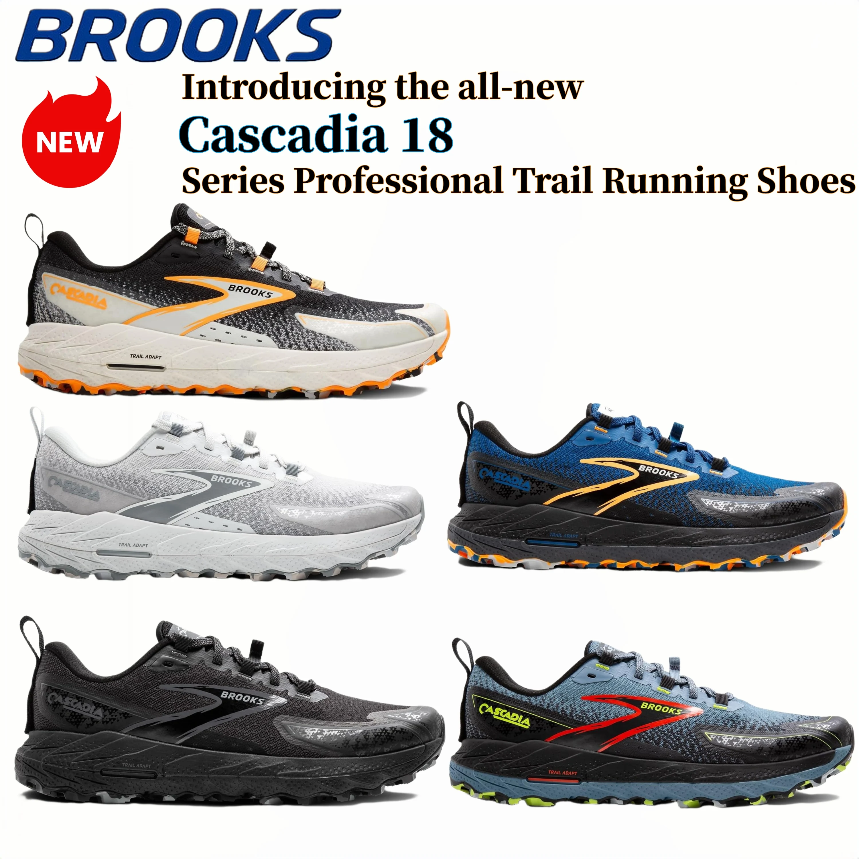 Brooks Zapatillas para correr Cascadia 18 Mountain Trail para hombre y mujer