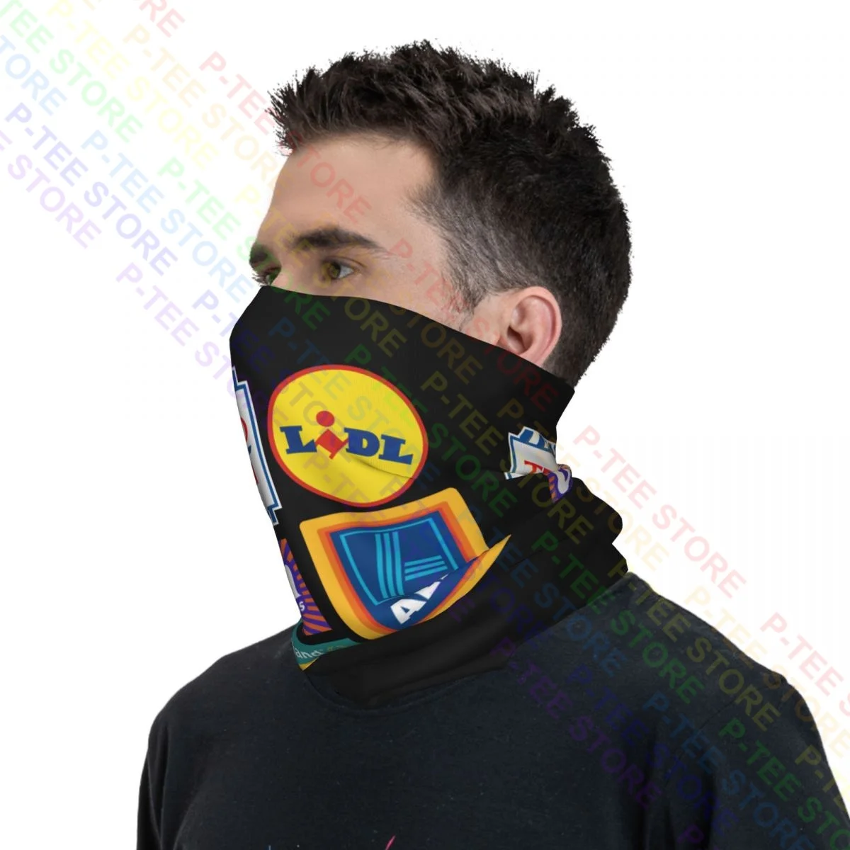 Budget Supermarket , Tesco Value, Lidl, Aldi,Poundland Neck Gaiter Bandana bufanda máscara facial media