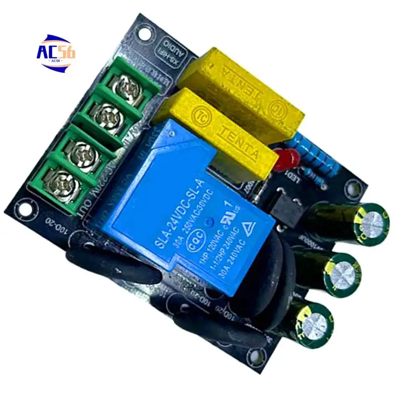 

AC56-2000W Class A Power Amplifier Delay High-Power Power Supply Soft Start Protection Board