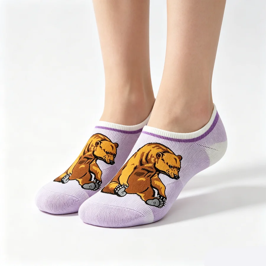 5pairs Random Mix Men Women Anime Cartoon Hip Hop Socks Funny Novelty Street Casual Crew Socks