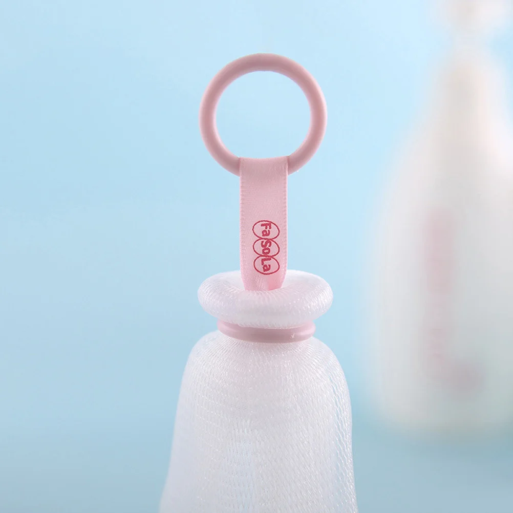 ถุงตาข่ายล้างหน้า 2 ชิ้น สำหรับผิวแพ้ง่าย อุปกรณ์ขัดผิวทำความสะอาด ทำจากมือ ใช้กับสบู่ ขัดผิวในห้องอาบน้ำ นุ่ม ทนทาน