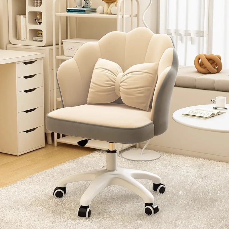 Makeup chair girls bedroom advanced dresser stool 2025 new makeup stool household light luxury backrest chair
