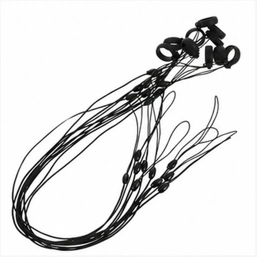 10Pcs High Elastic Anti-Lost Pen Lanyard Set Nylon Silicone Stretch Tether for Teachers Students Professionals Clipboard