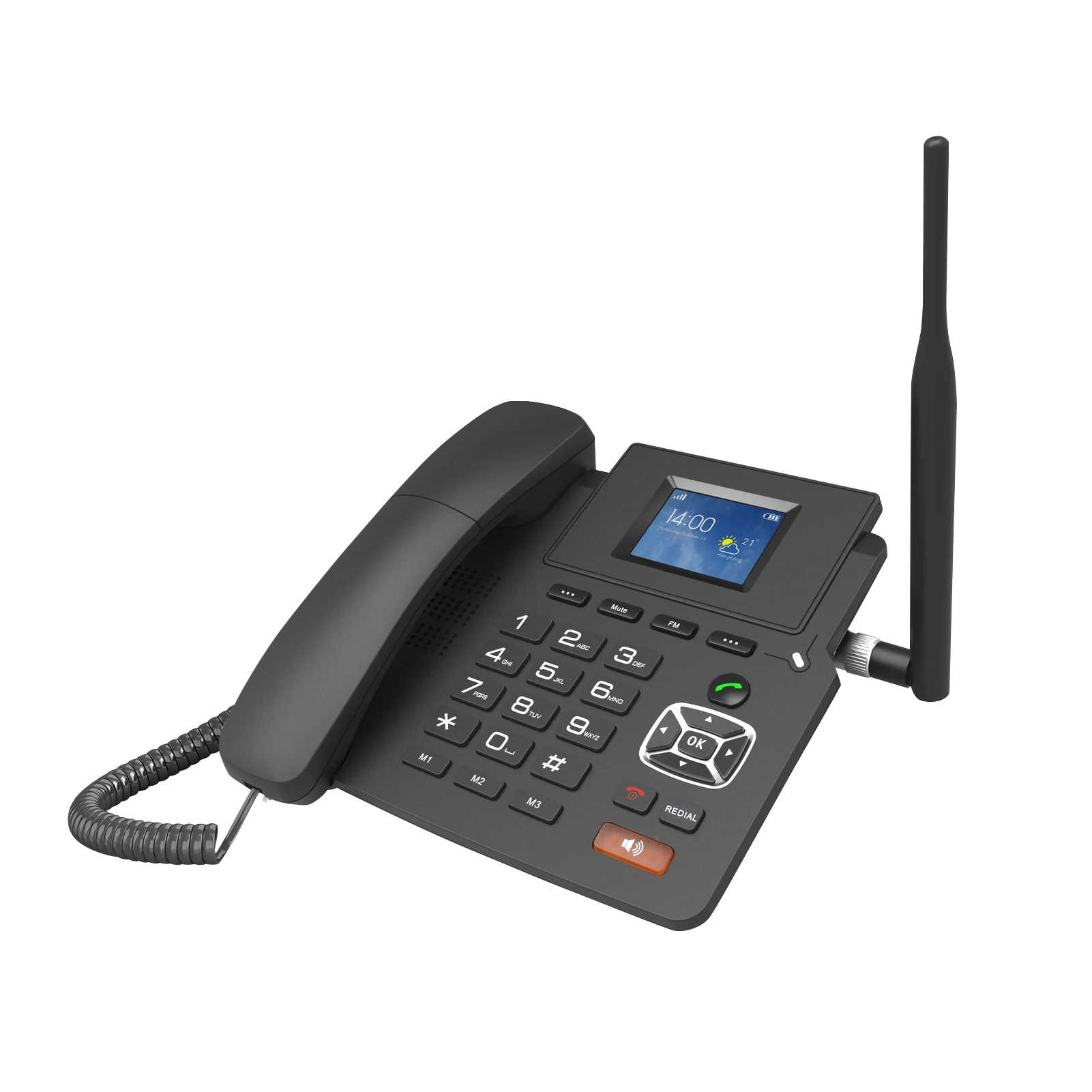 P03-4G Desktop Wireless Telephone 4G VOIP Phone Support 2 SIP Accounts WIFI SIM Card with Antenna LCD Screen Auto Answer