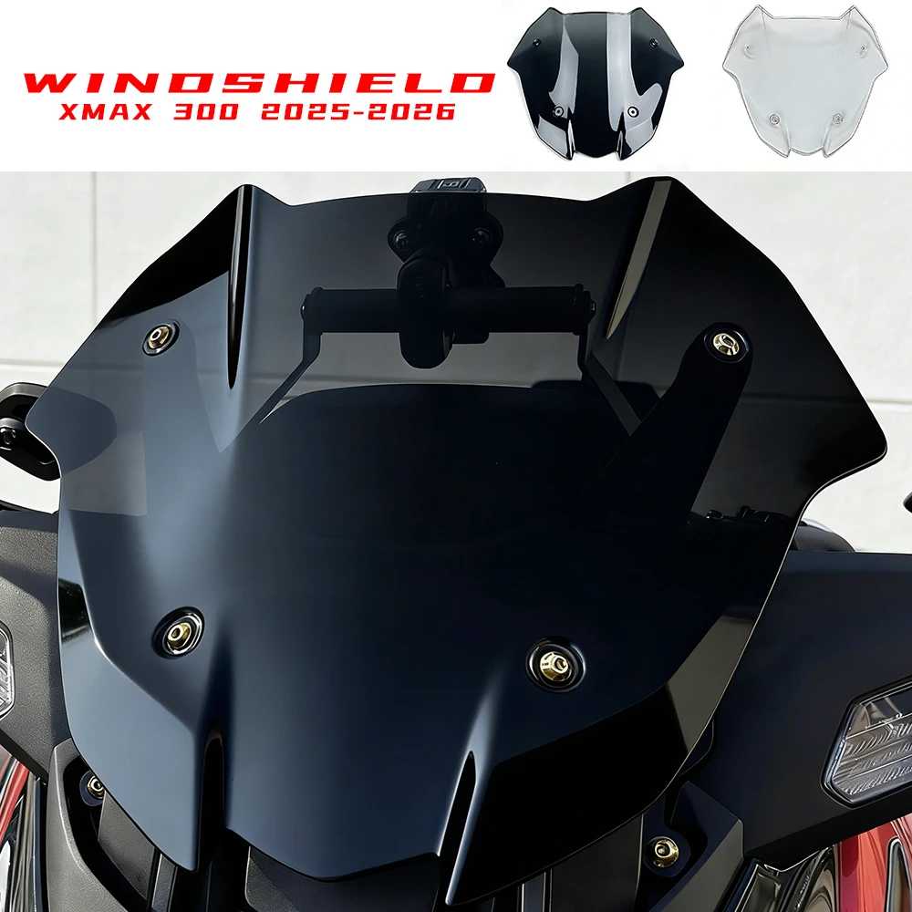 Para-brisa Dianteiro/Defletor de Vento para Motocicleta MTK para YAMAHA X-MAX300 XMAX300 XMAX 300 Tech MAX 2025-2026