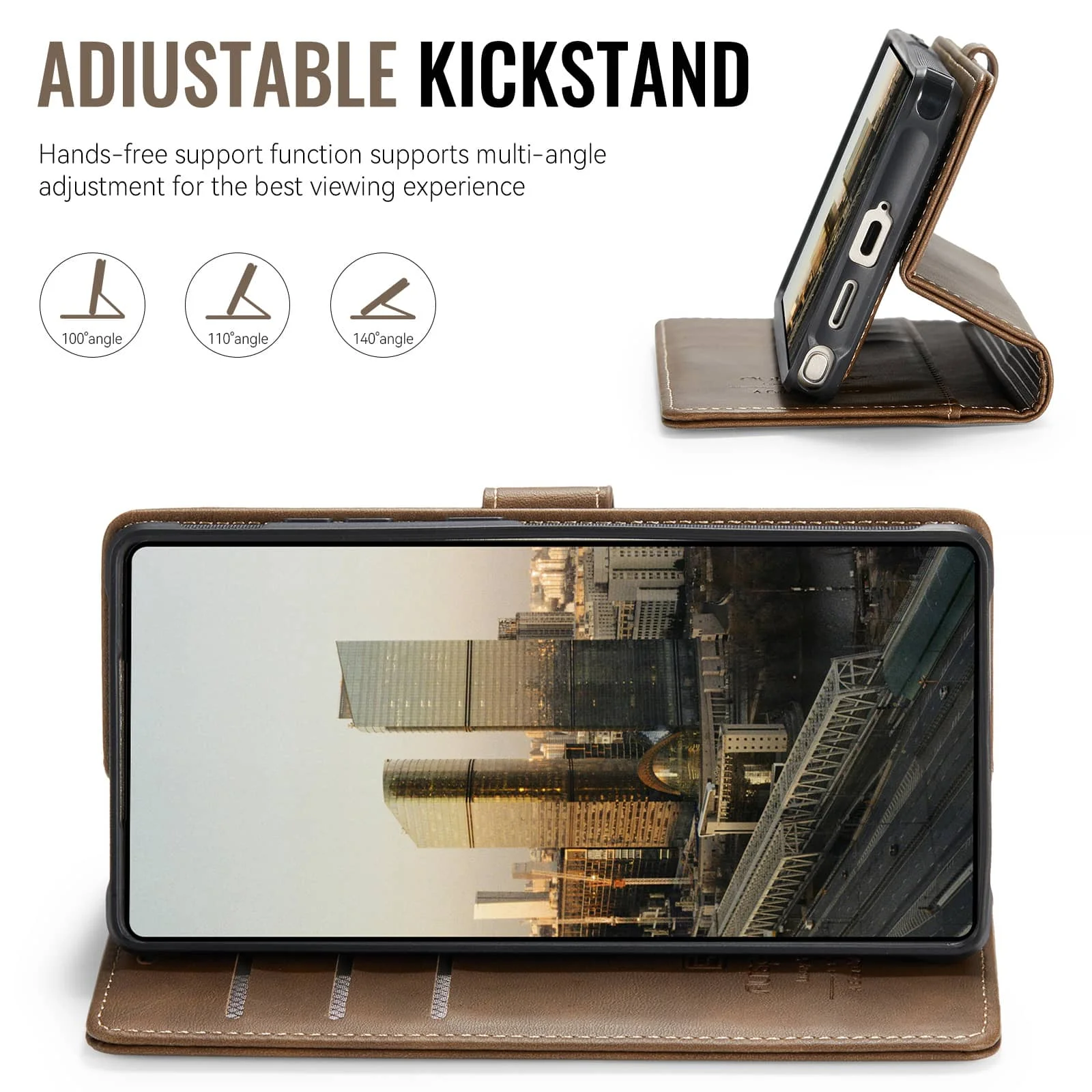 Etui Portfel z Odpinaną Klapką 2w1 do Samsung Galaxy S26 S25 S24 Ultra, z Uchwytem na Karty, Blokadą RFID, Funkcją Stojaka i Ochroną Przed Wstrząsami — zdjęcie produktu 6