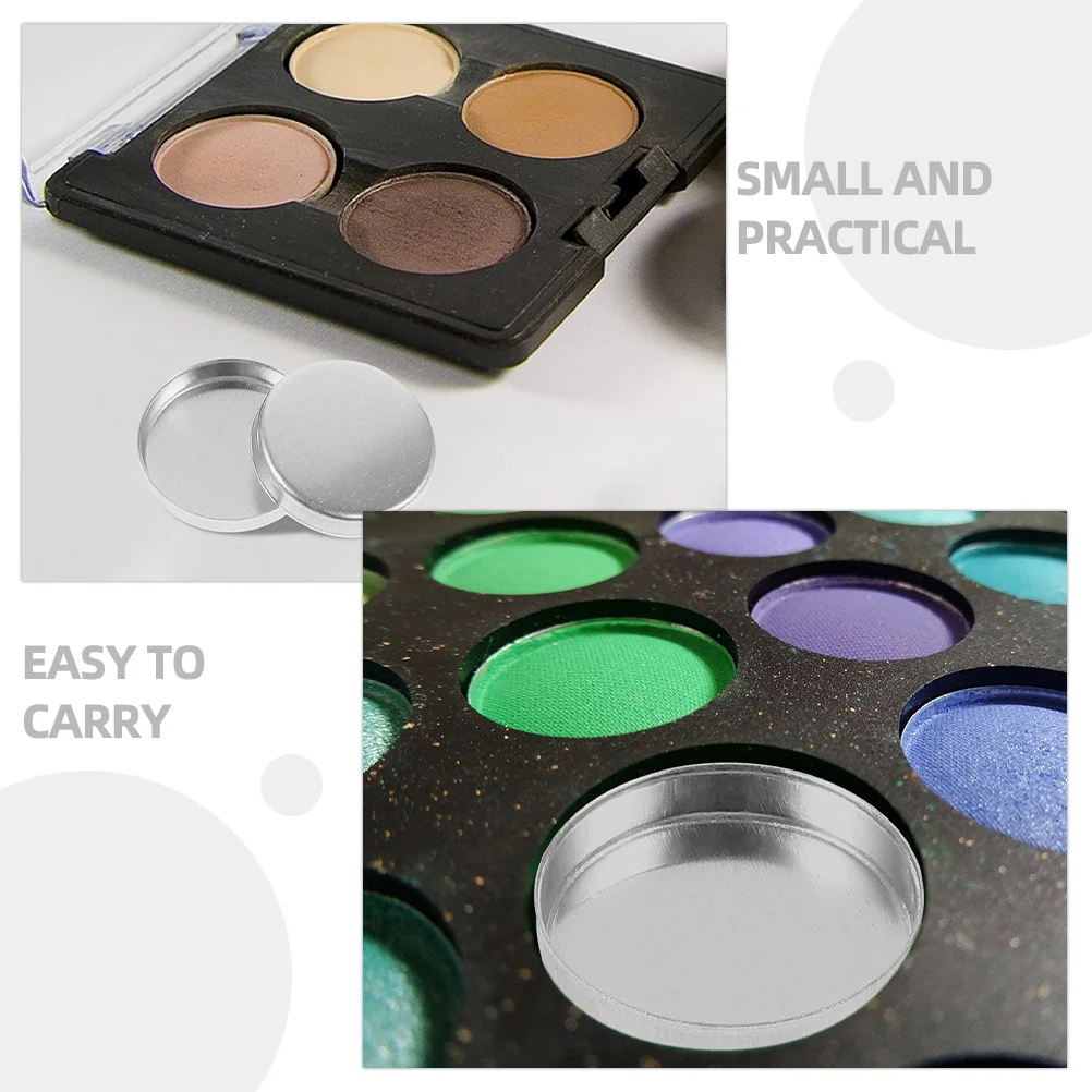 30 pentole vuote per ombretti, tavolozza rotonda per trucco, piccole vassoi per cipria da viaggio, fard, evidenziatore, balsamo per labbra