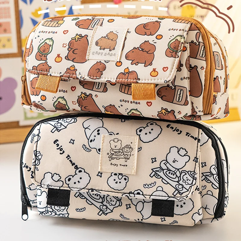 Sevimli Hayvan Kapibara Dört K - Pencil Case Large incelemesi ve fiyatı