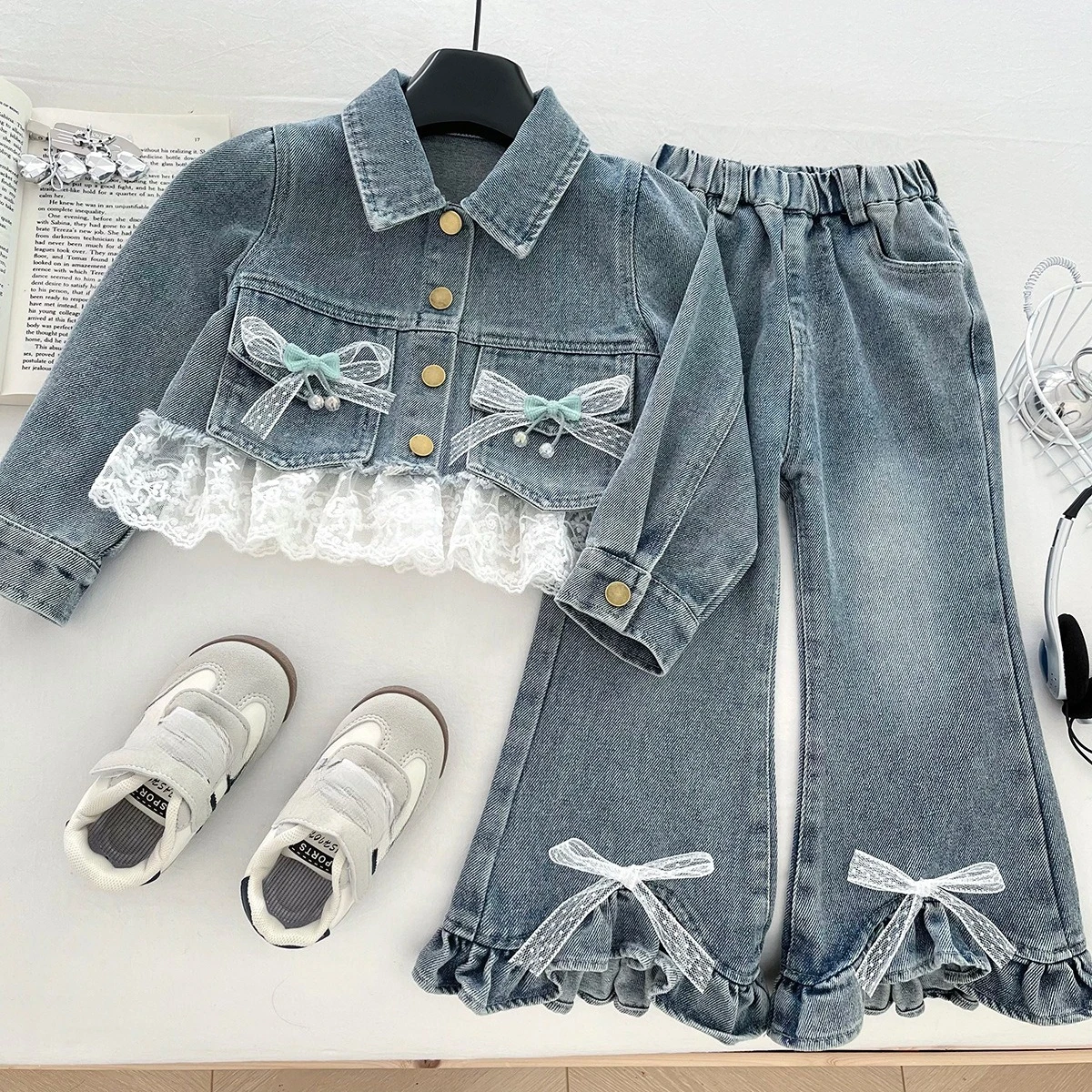 Sweet Fall Winter Style 2PCS SETS kids' sets and outfits for Pretty Cute Girls Clothes Long Sleeve Play Set