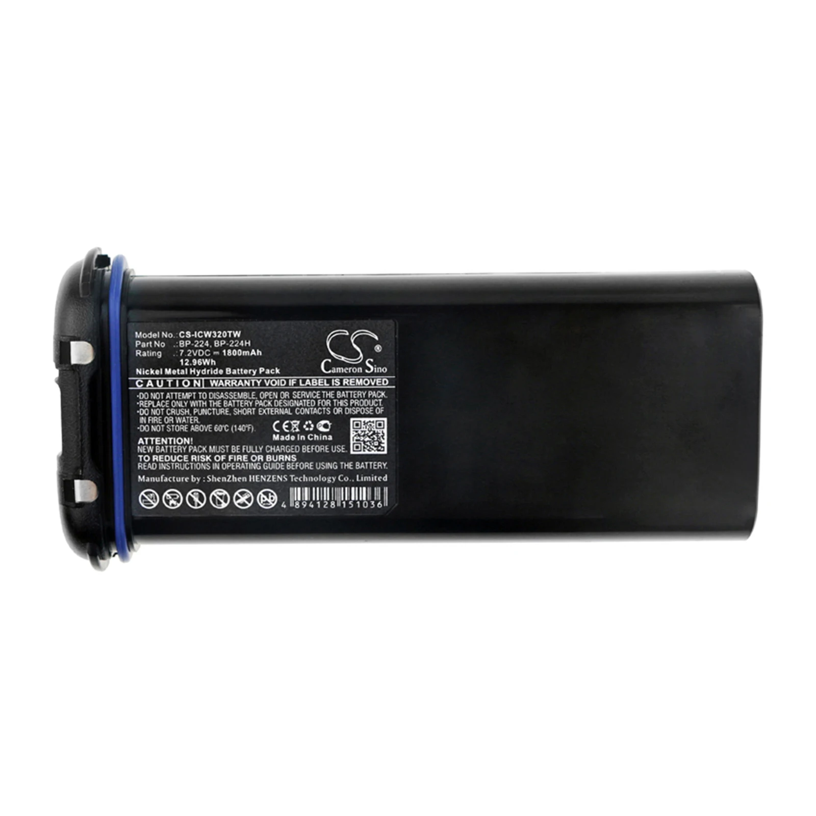 

Two Way Radio Battery For Icom:BP-224,BP-224H,IC-M32,IC-IC-M31,IC-IC-M2A,IC-M21--1100mAh/7.92Wh--1800mAh/12.96Wh--Ni-MH-- 7.20V