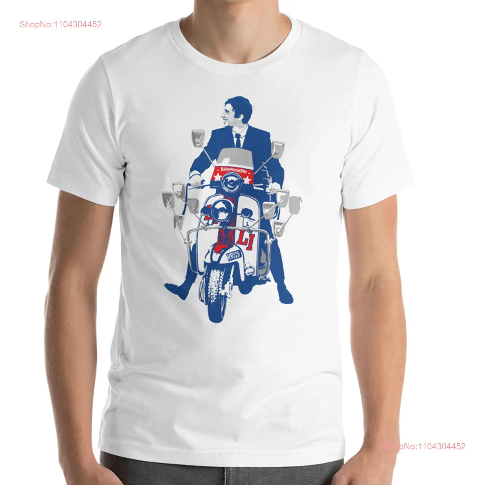 Quadrophenia Movie Jimmy Scooter Lambretta T-shirt da uomo a maniche lunghe o corte