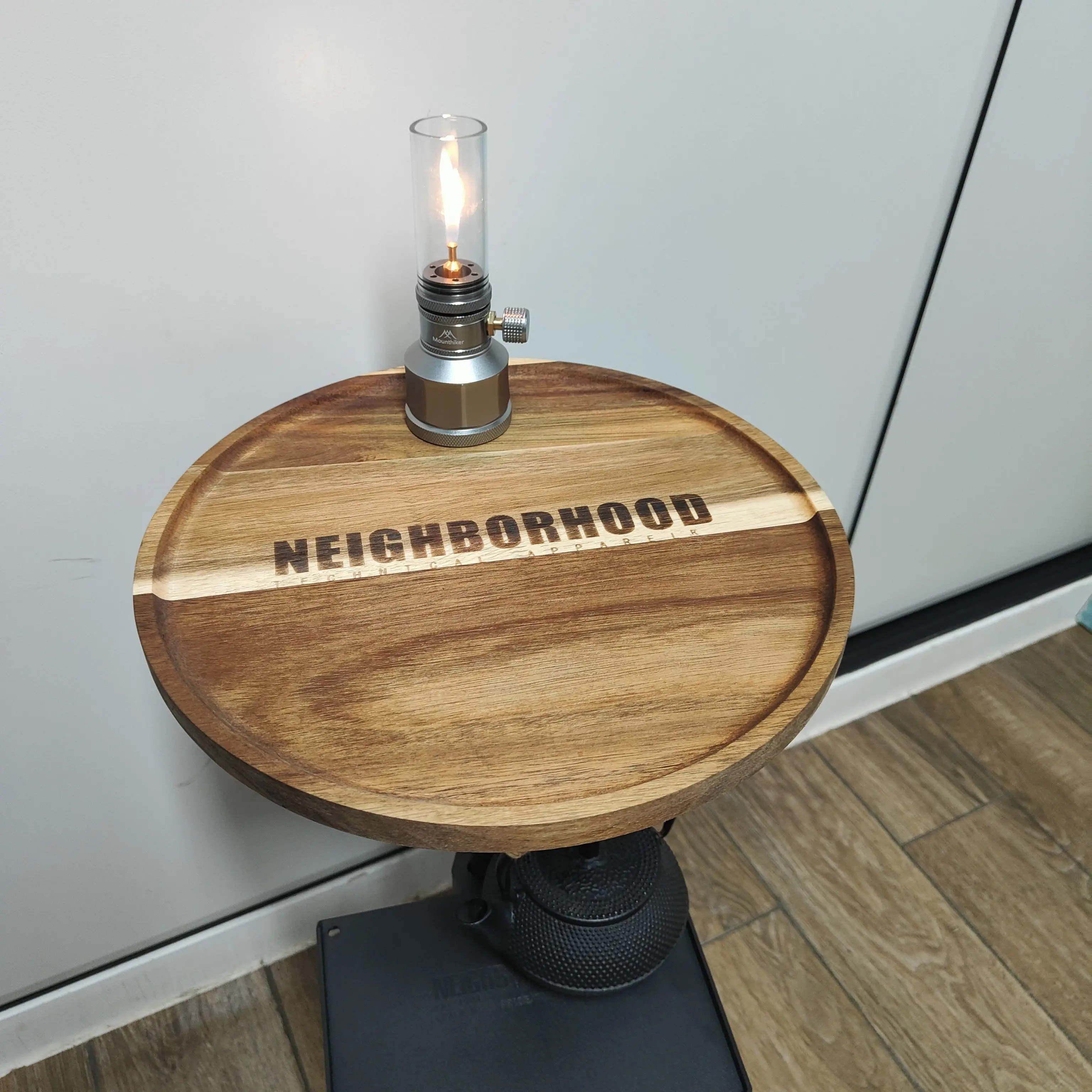 Neighborhood NBHD folding table can raise camping picnic table chairs solid wood table board