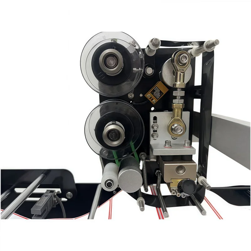 623Electric Semi-Automatic round Bottle Labeling Machine for Plastic Metal Glass Bottles Cans and Barrel Packaging Type