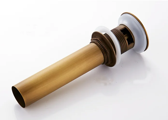 Antike Messing Klappe Kanalisation Becken Zubehör Ablauf Toilette Vessel Vanity Sink Drains Antike/Gold Bad Zubehör – Detail 10