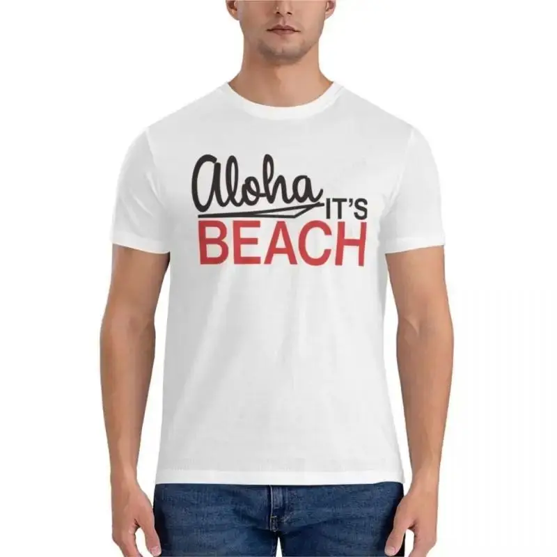 

Мужские хлопковые футболки Aloha Beach Columbal, ручная роспись, индивидуальный дизайн, сумка для одежды «сделай сам», заказ