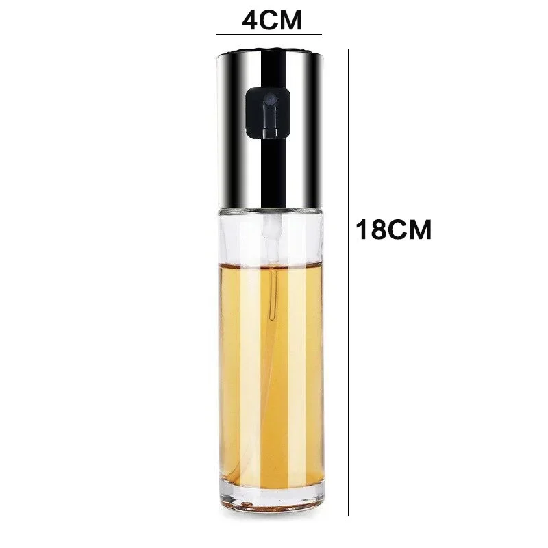 Glass BBQ Oil Bottle with Sprayer - Perfect Seasoning Bottle for Outdoor Cooking, Oil Spray Container for BBQ