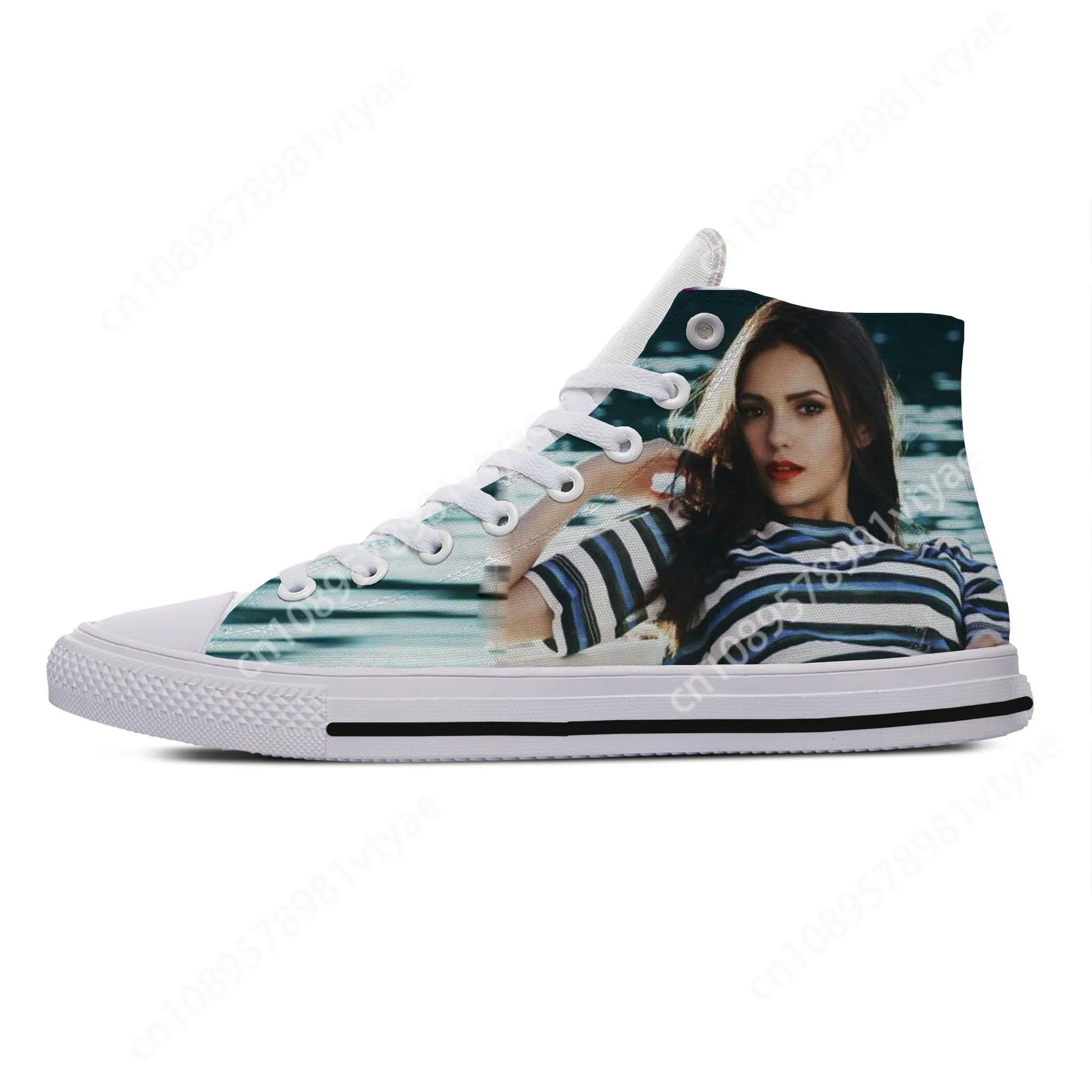 Hot Cool Summer High Quality Sneakers Handiness Casual Shoes Men Women The Vampire Diaries Nina Dobrev High Top Board Shoes